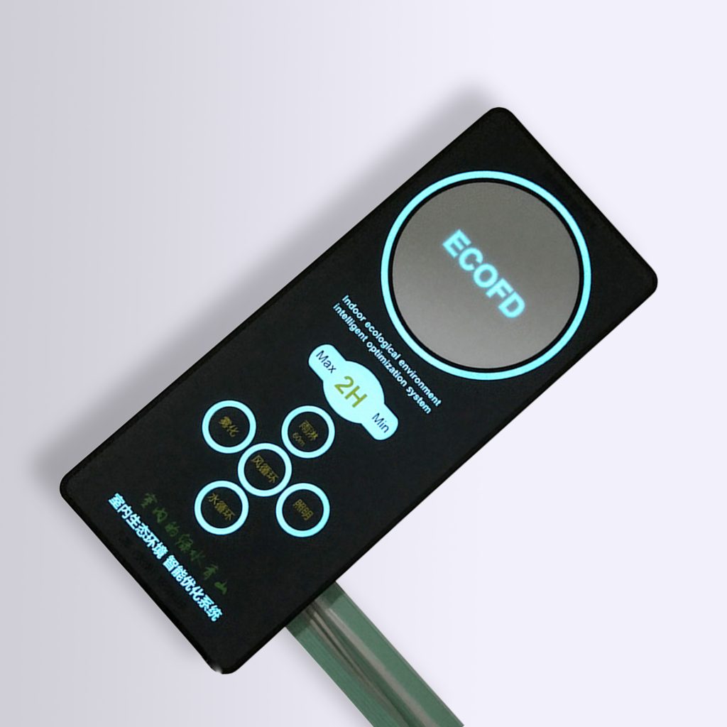 Custom LED membrane switch with backlighting for medical device