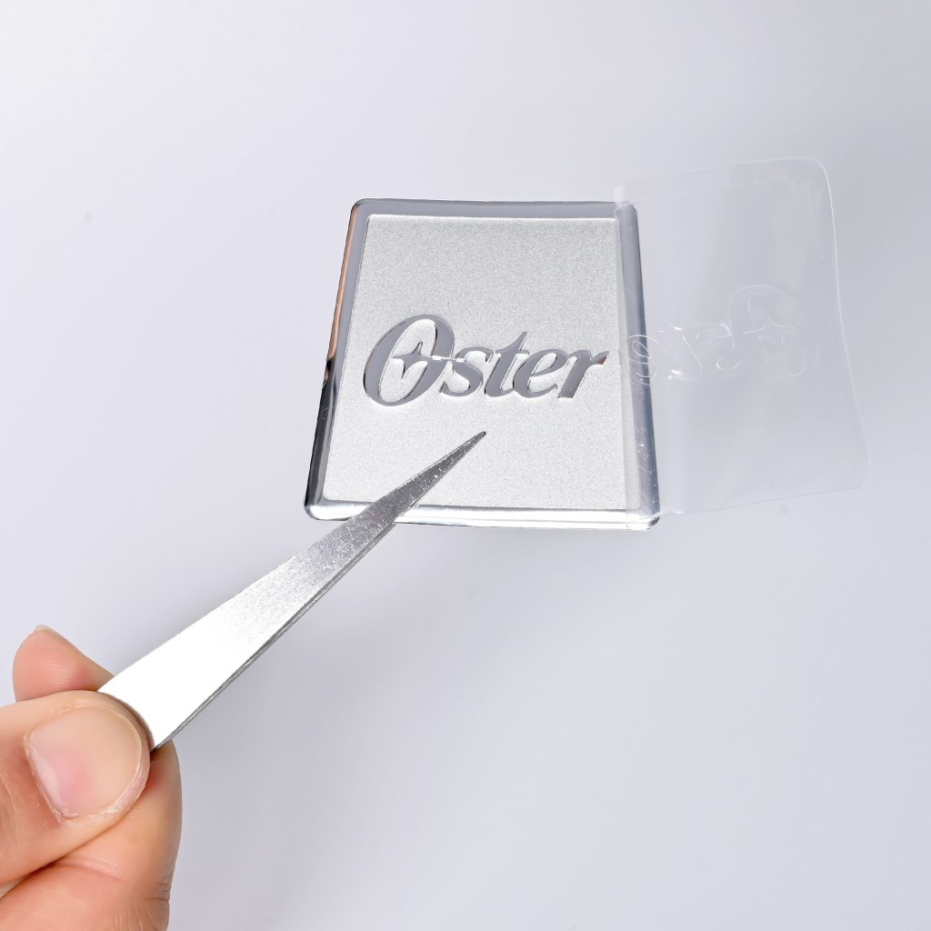zinc alloy electroplated equipment tag