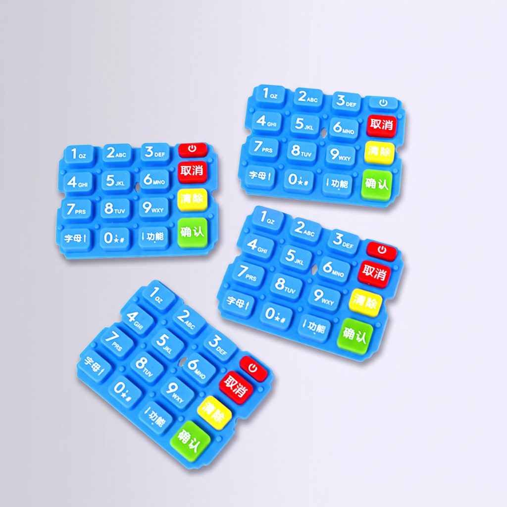 japanese character printed custom silicone keypad for air conditioning control bx panel