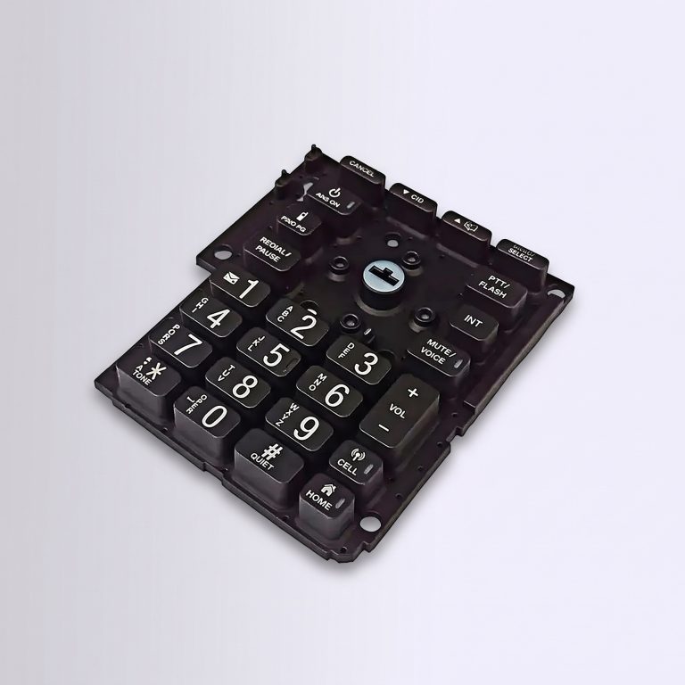 telephone style custom alphanumeric silicone rubber keypad assembly bx panel