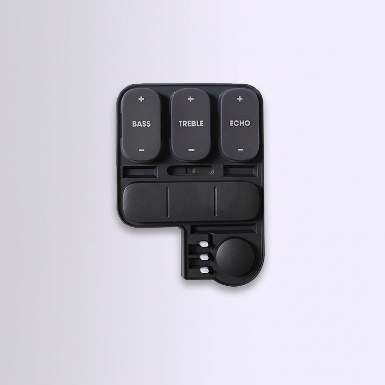 rugged multi-functional silicone rubber button pad with colored function keys bx panel