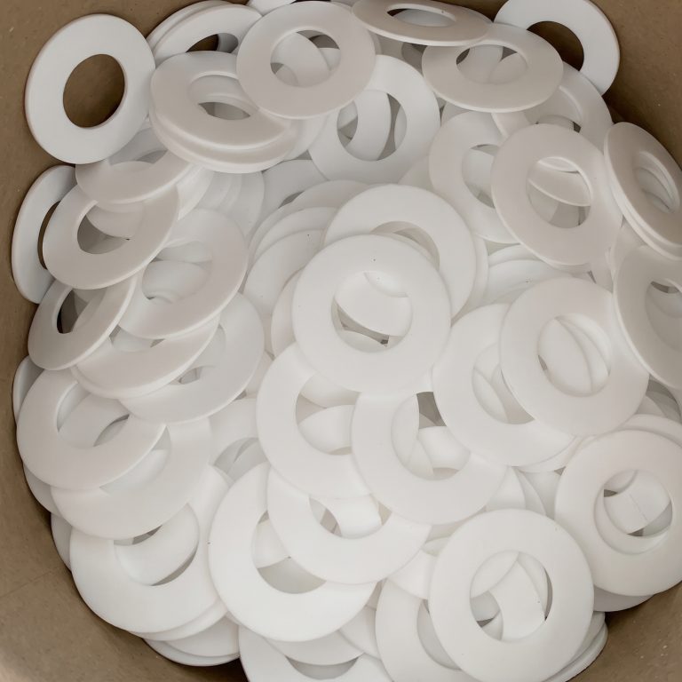 white ptfe teflon flat and curved sealing ring gaskets bx panel